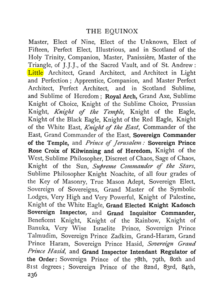Original scan of The Equinox (Volume I, Number VII), PDF page 278