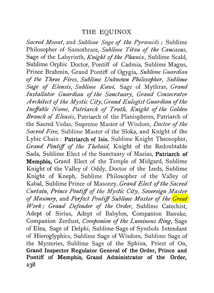 Original scan of The Equinox (Volume I, Number VII), PDF page 280