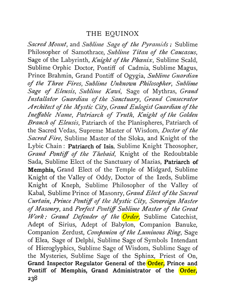 Original scan of The Equinox (Volume I, Number VII), PDF page 280