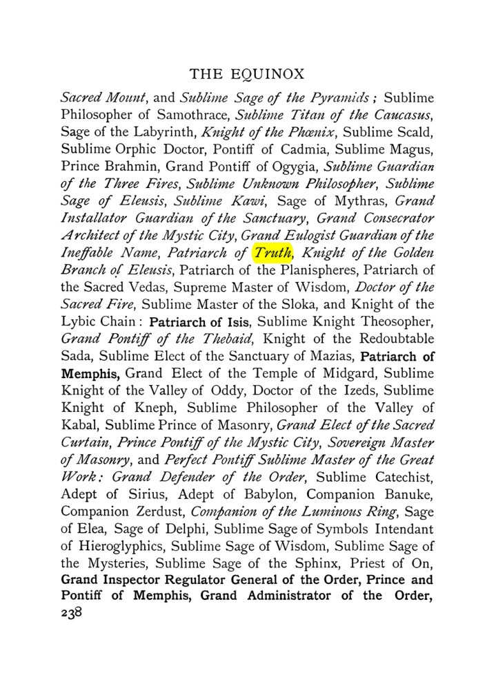 Original scan of The Equinox (Volume I, Number VII), PDF page 280