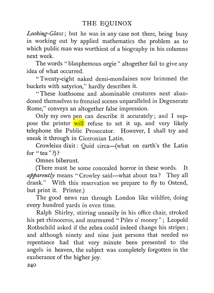 Original scan of The Equinox (Volume I, Number VII), PDF page 282