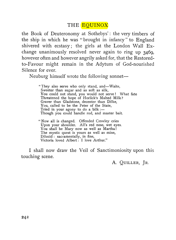 Original scan of The Equinox (Volume I, Number VII), PDF page 284