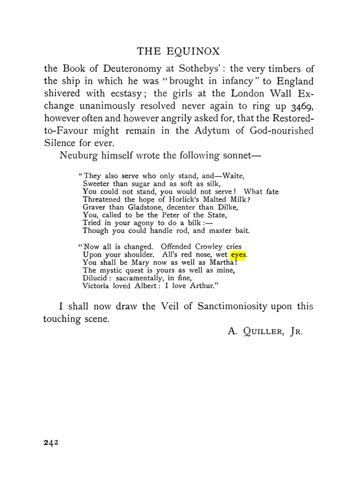 Original scan of The Equinox (Volume I, Number VII), PDF page 284