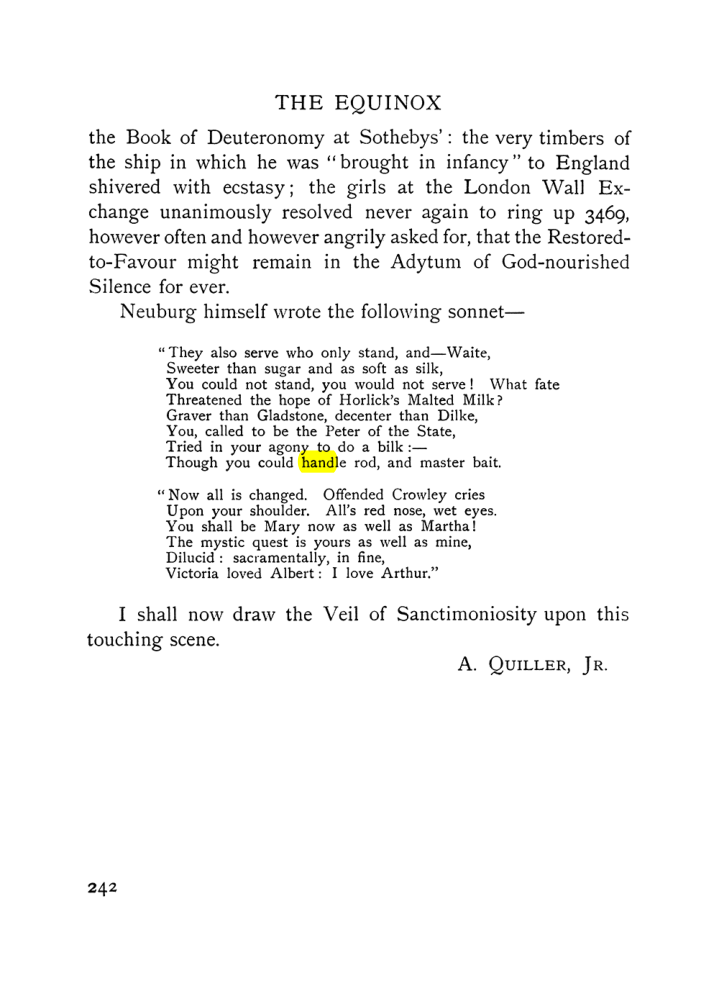 Original scan of The Equinox (Volume I, Number VII), PDF page 284