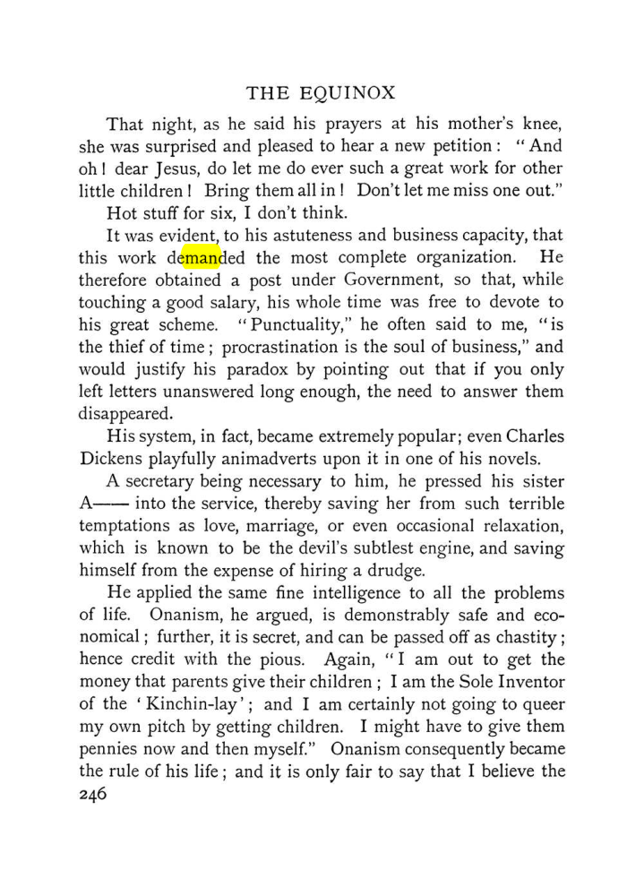 Original scan of The Equinox (Volume I, Number VII), PDF page 288