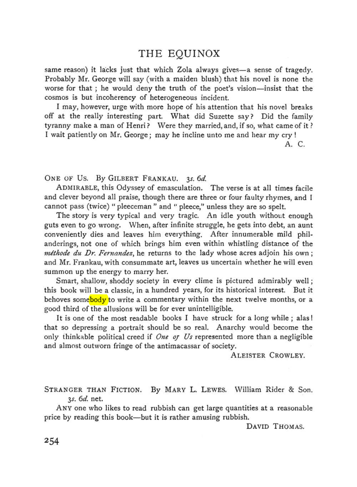 Original scan of The Equinox (Volume I, Number VII), PDF page 296