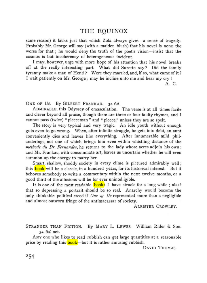 Original scan of The Equinox (Volume I, Number VII), PDF page 296