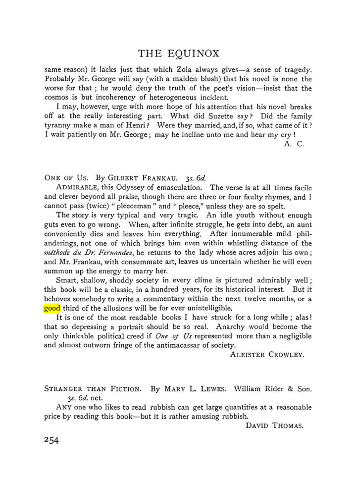 Original scan of The Equinox (Volume I, Number VII), PDF page 296