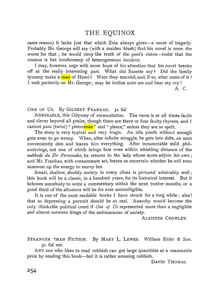 Original scan of The Equinox (Volume I, Number VII), PDF page 296