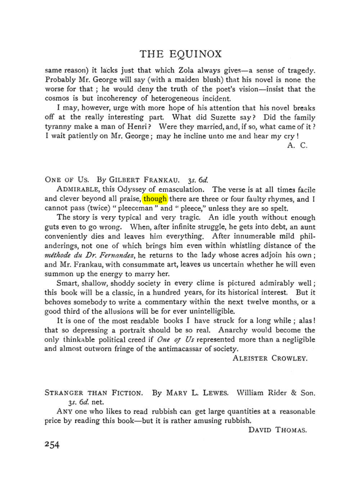 Original scan of The Equinox (Volume I, Number VII), PDF page 296
