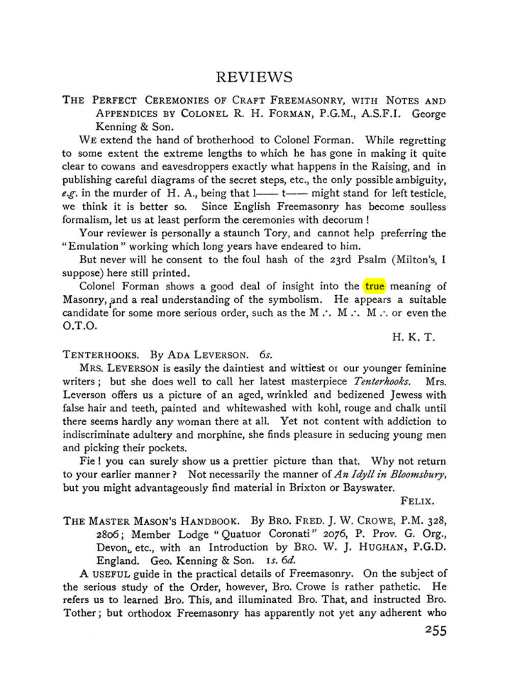 Original scan of The Equinox (Volume I, Number VII), PDF page 297