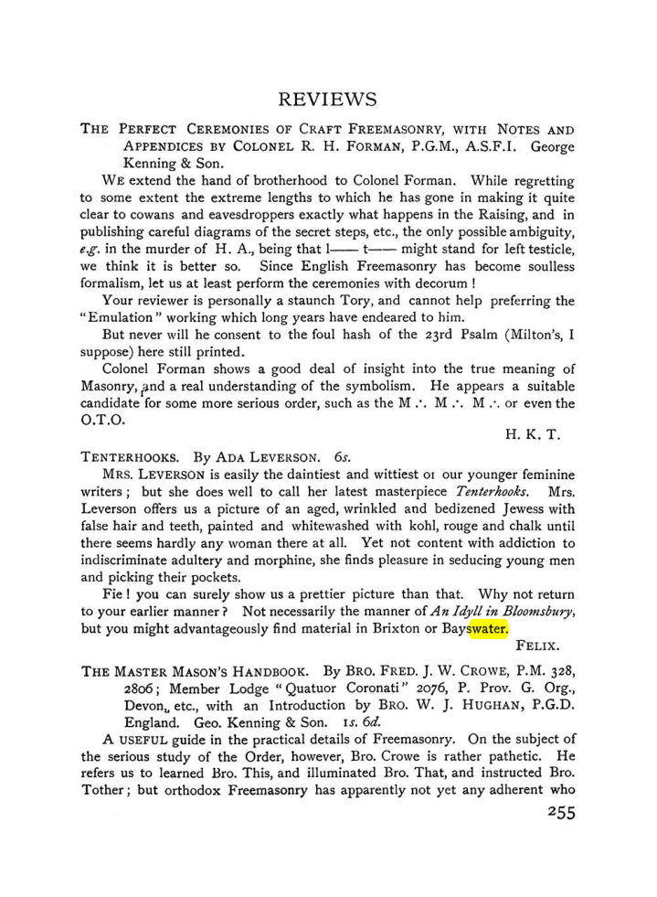 Original scan of The Equinox (Volume I, Number VII), PDF page 297