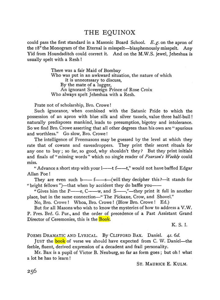 Original scan of The Equinox (Volume I, Number VII), PDF page 298