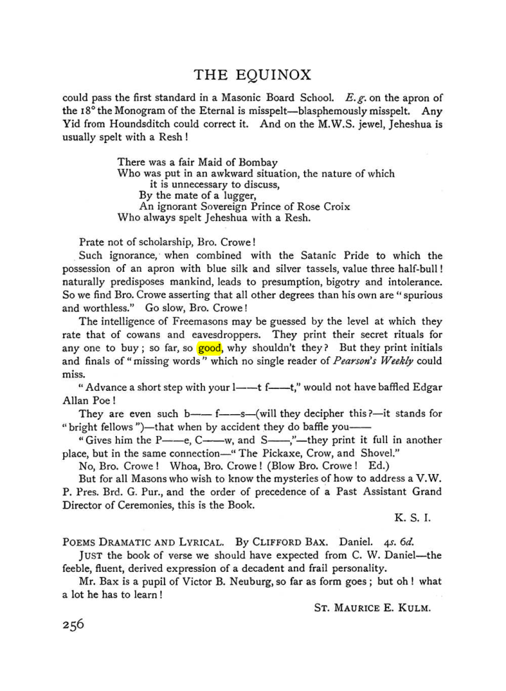Original scan of The Equinox (Volume I, Number VII), PDF page 298