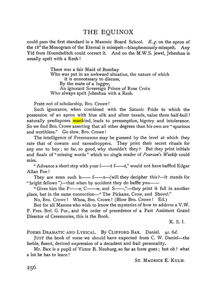 Original scan of The Equinox (Volume I, Number VII), PDF page 298