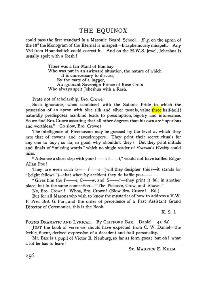 Original scan of The Equinox (Volume I, Number VII), PDF page 298