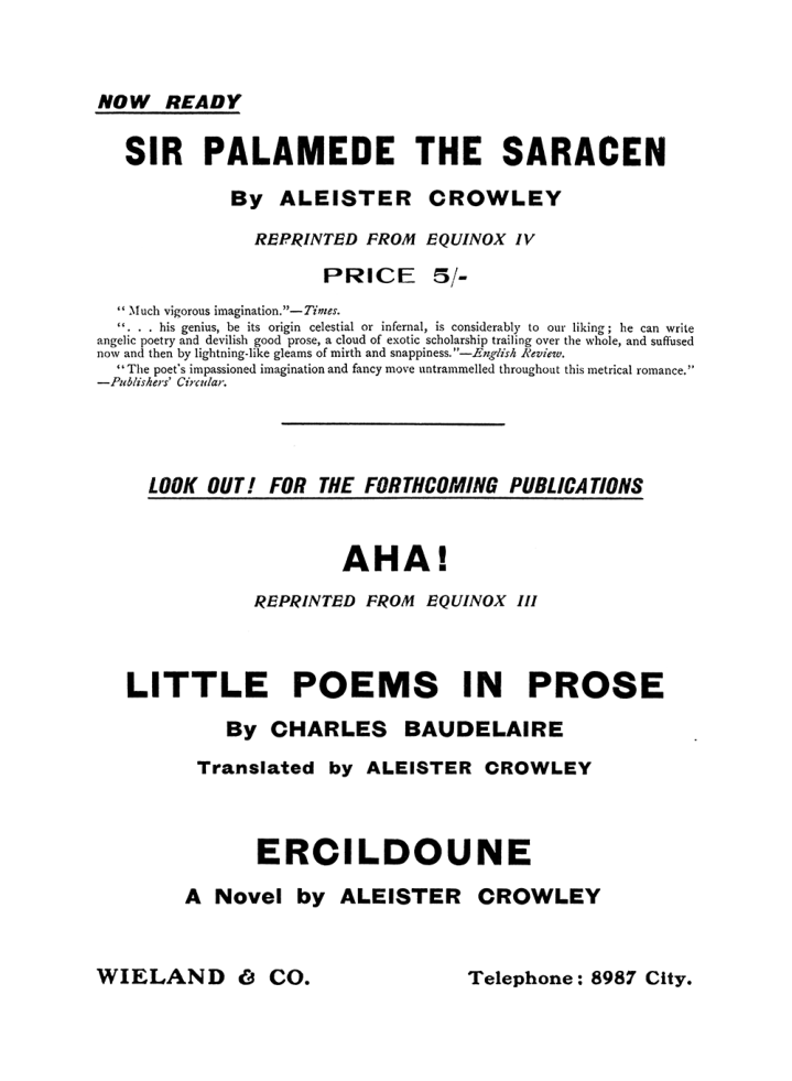 Original scan of The Equinox (Volume I, Number VII), PDF page 419