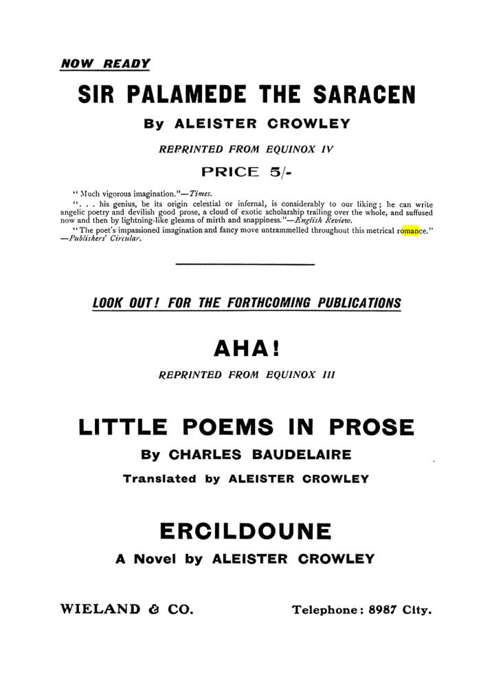 Original scan of The Equinox (Volume I, Number VII), PDF page 419
