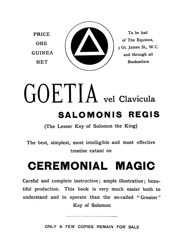 Original scan of The Equinox (Volume I, Number VII), PDF page 420