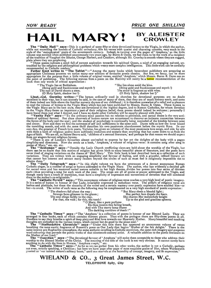 Original scan of The Equinox (Volume I, Number VII), PDF page 422