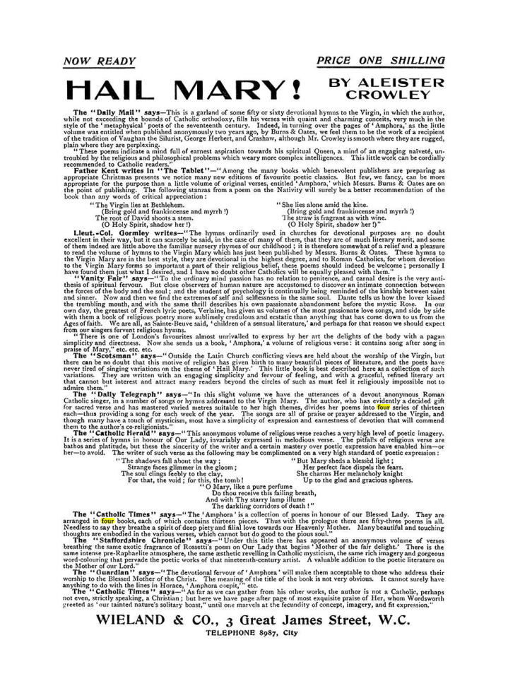 Original scan of The Equinox (Volume I, Number VII), PDF page 422