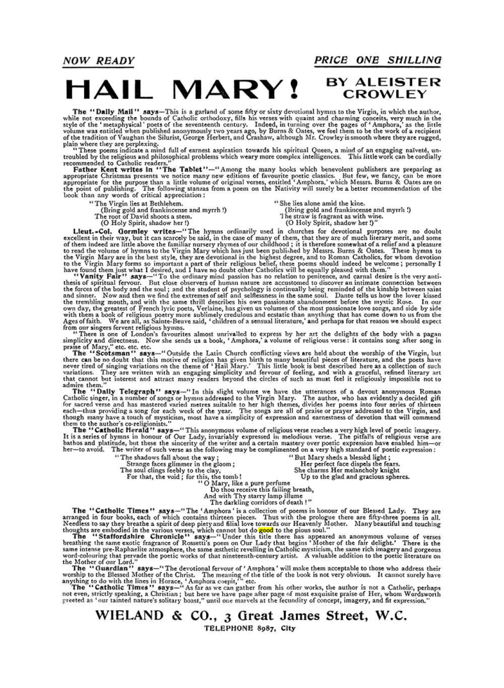 Original scan of The Equinox (Volume I, Number VII), PDF page 422
