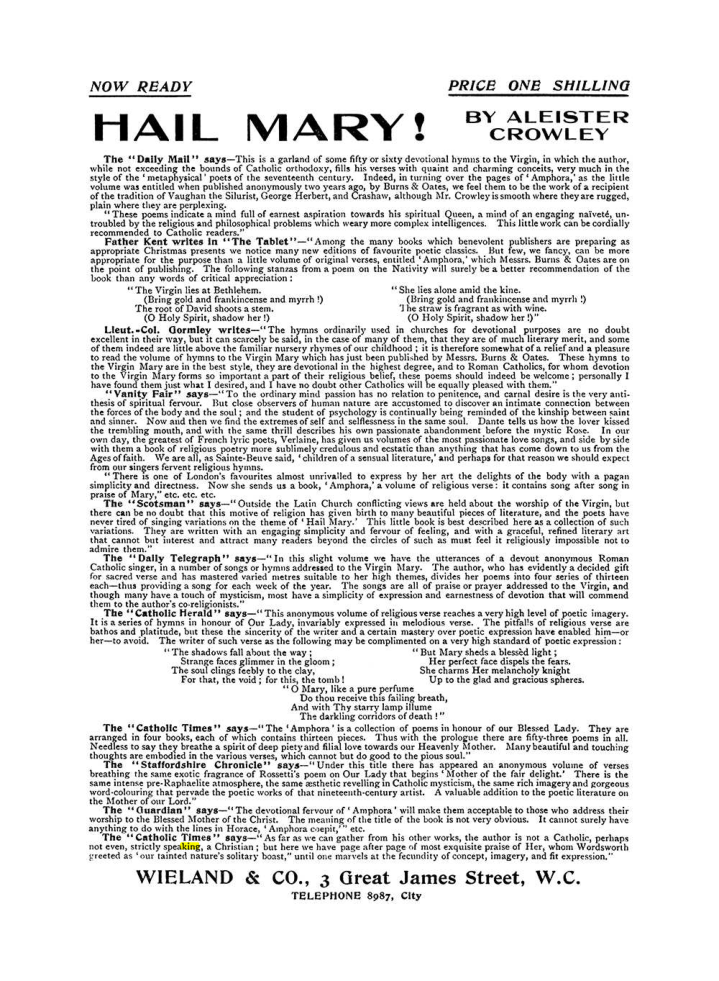 Original scan of The Equinox (Volume I, Number VII), PDF page 422