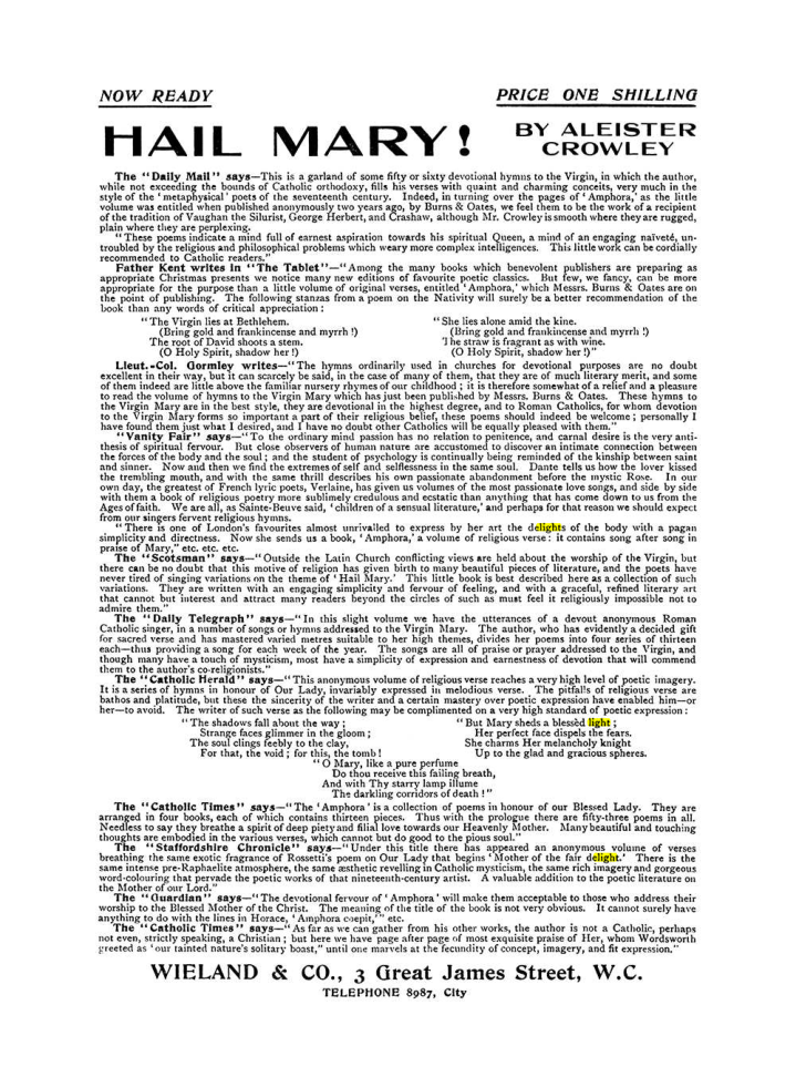 Original scan of The Equinox (Volume I, Number VII), PDF page 422