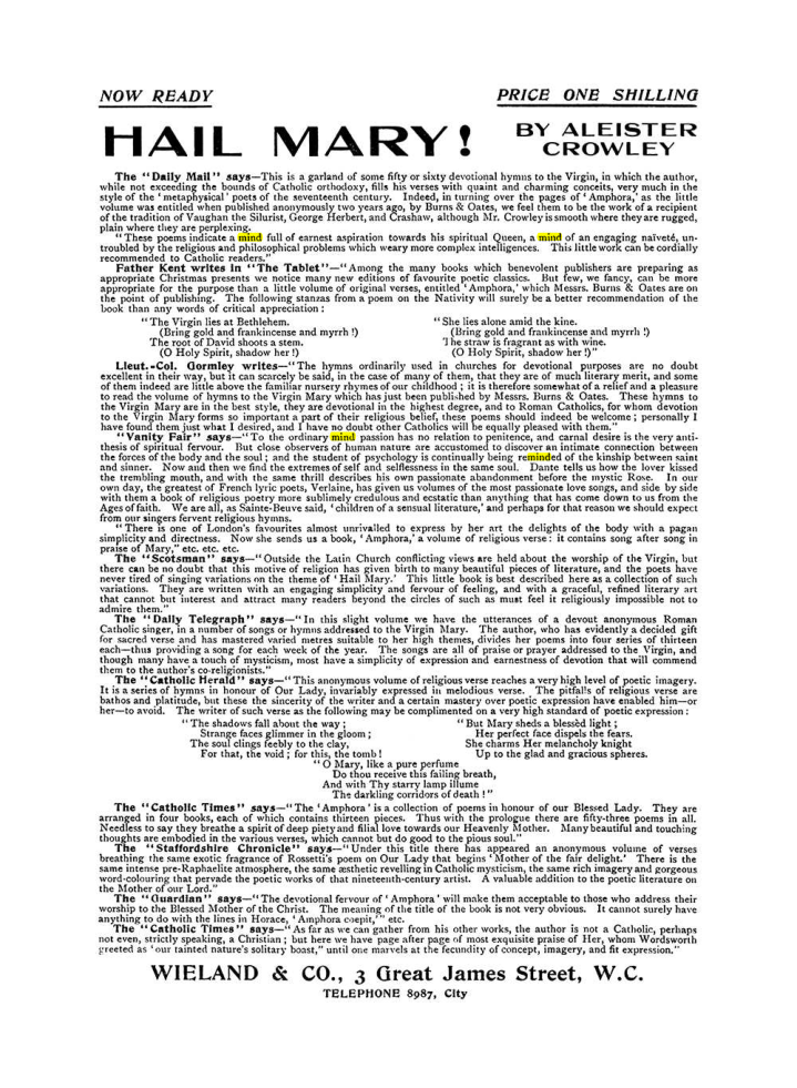 Original scan of The Equinox (Volume I, Number VII), PDF page 422