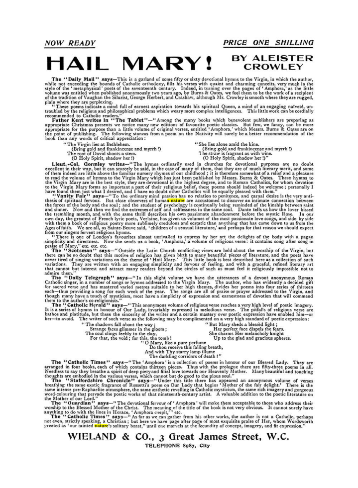 Original scan of The Equinox (Volume I, Number VII), PDF page 422