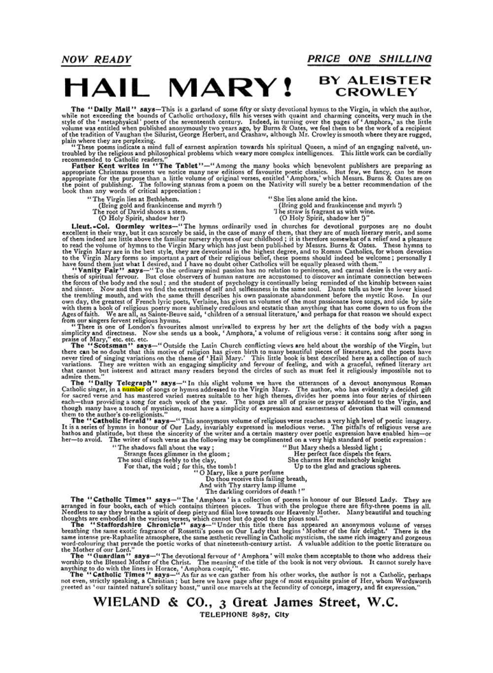 Original scan of The Equinox (Volume I, Number VII), PDF page 422