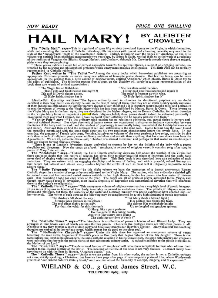 Original scan of The Equinox (Volume I, Number VII), PDF page 422