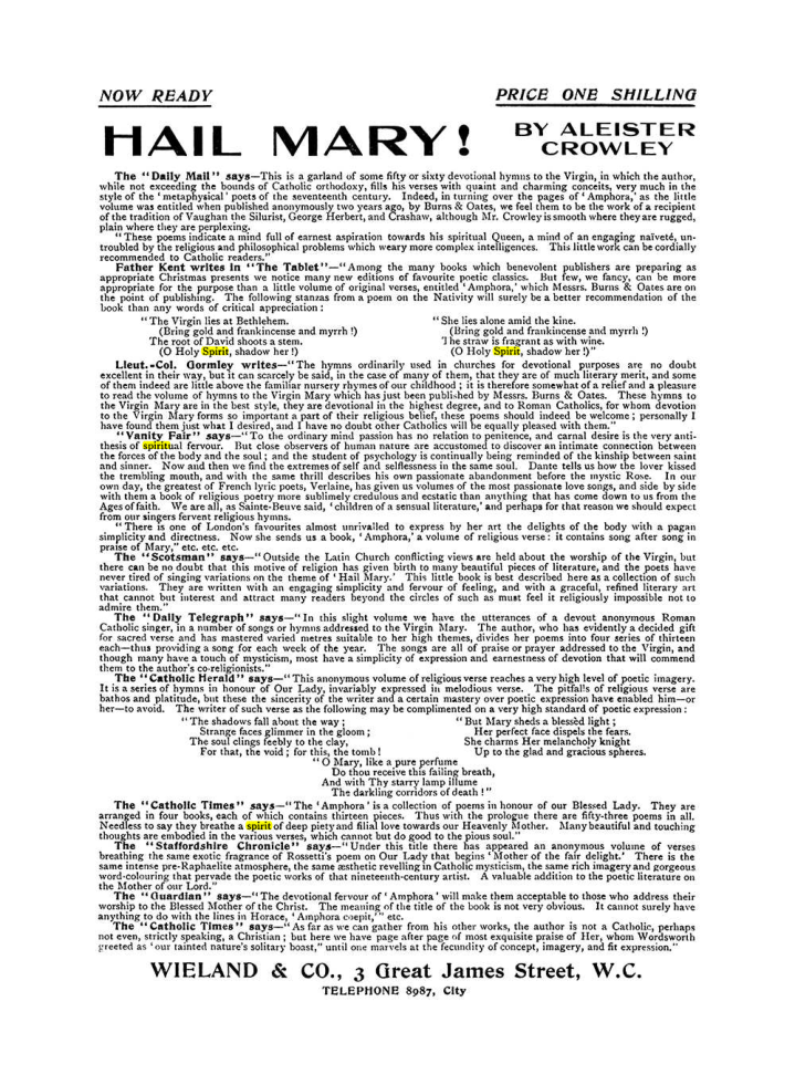 Original scan of The Equinox (Volume I, Number VII), PDF page 422
