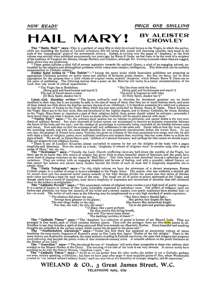 Original scan of The Equinox (Volume I, Number VII), PDF page 422