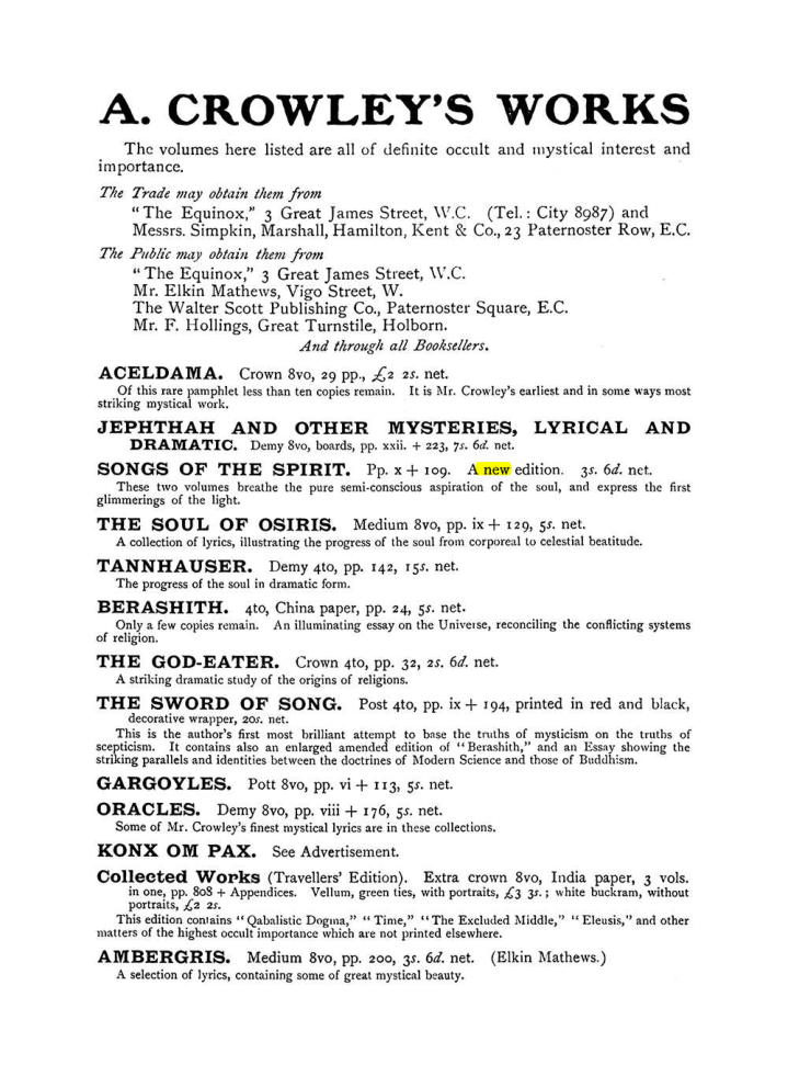 Original scan of The Equinox (Volume I, Number VII), PDF page 424