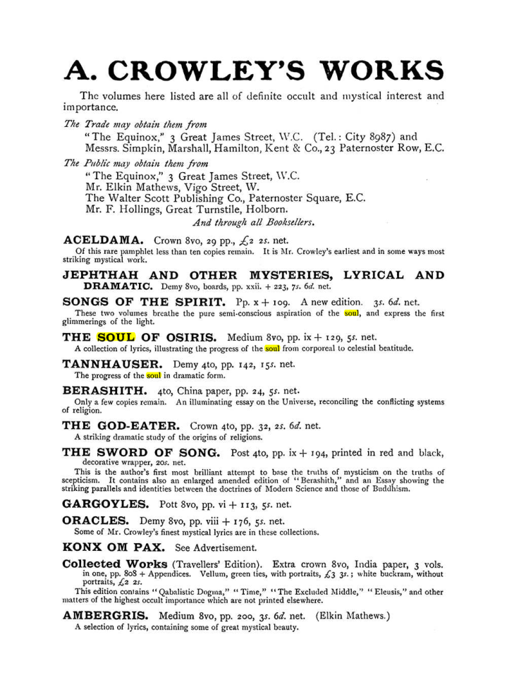 Original scan of The Equinox (Volume I, Number VII), PDF page 424
