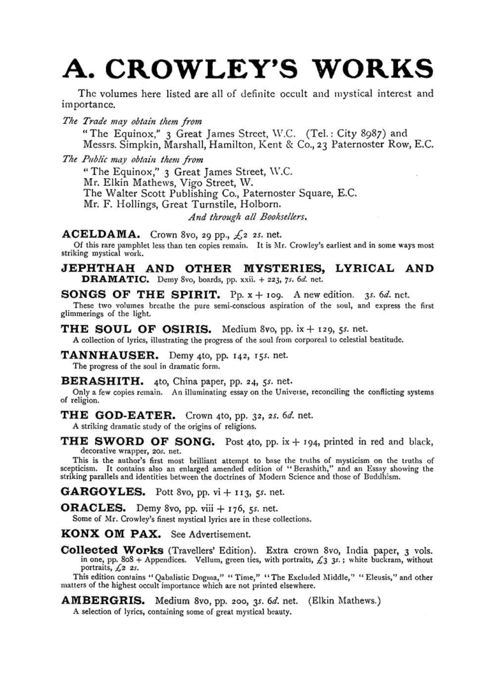 Original scan of The Equinox (Volume I, Number VII), PDF page 424