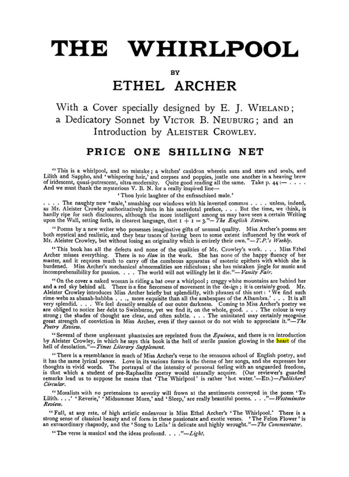 Original scan of The Equinox (Volume I, Number VII), PDF page 426