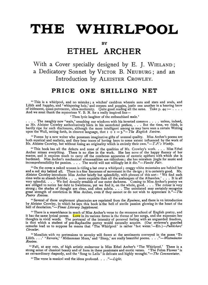 Original scan of The Equinox (Volume I, Number VII), PDF page 426