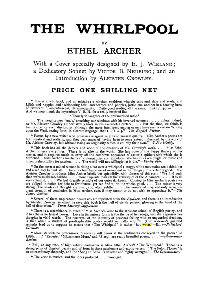 Original scan of The Equinox (Volume I, Number VII), PDF page 426
