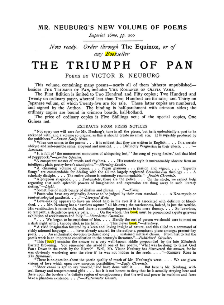 Original scan of The Equinox (Volume I, Number VII), PDF page 427