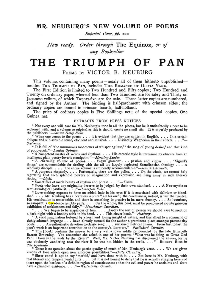 Original scan of The Equinox (Volume I, Number VII), PDF page 427