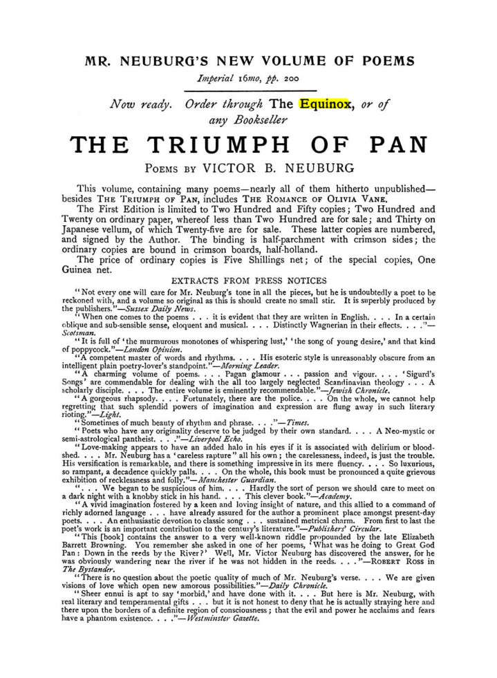 Original scan of The Equinox (Volume I, Number VII), PDF page 427