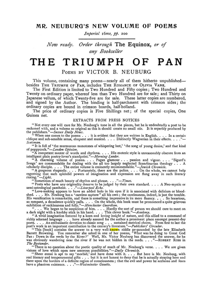 Original scan of The Equinox (Volume I, Number VII), PDF page 427