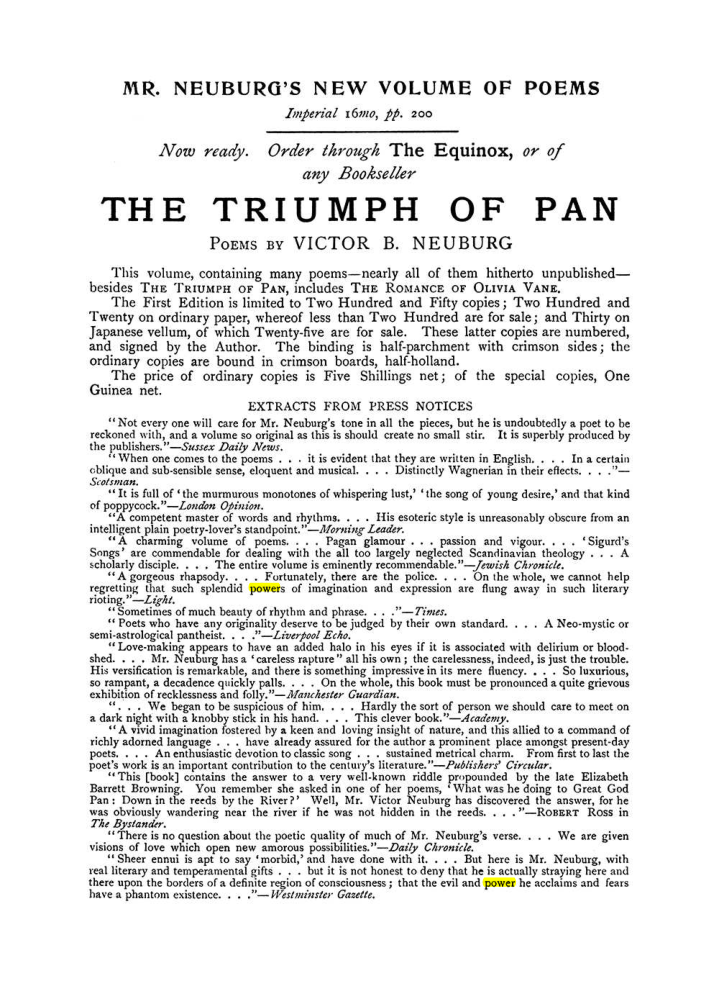 Original scan of The Equinox (Volume I, Number VII), PDF page 427