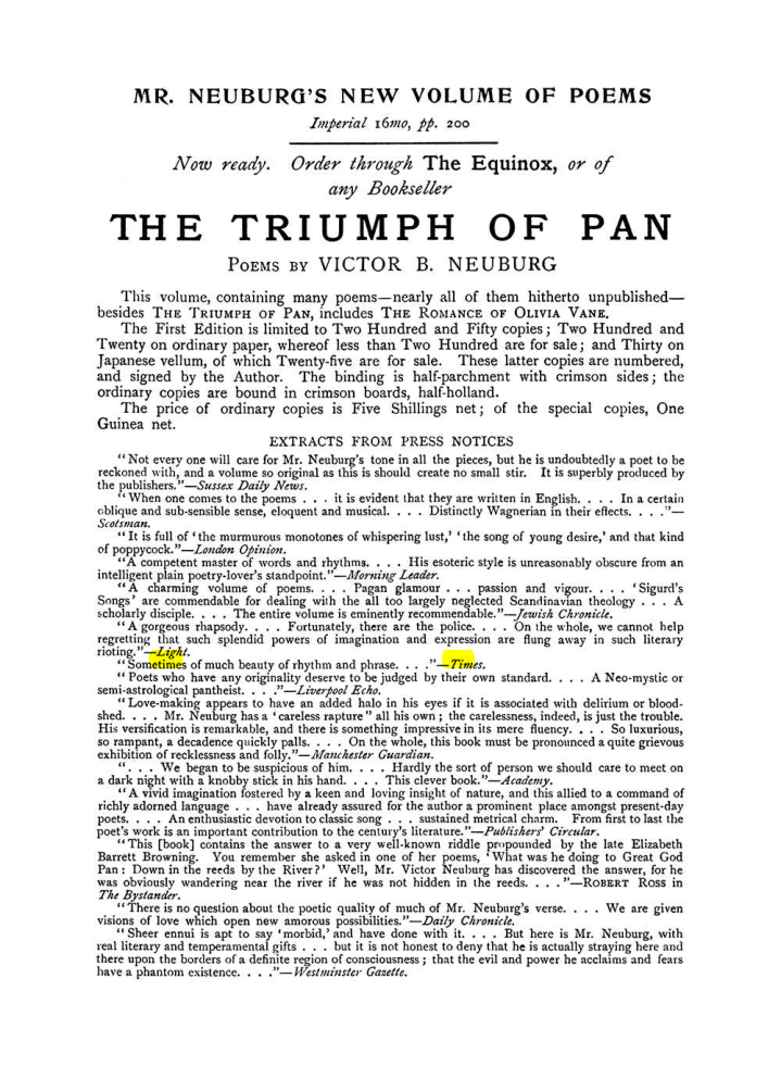 Original scan of The Equinox (Volume I, Number VII), PDF page 427