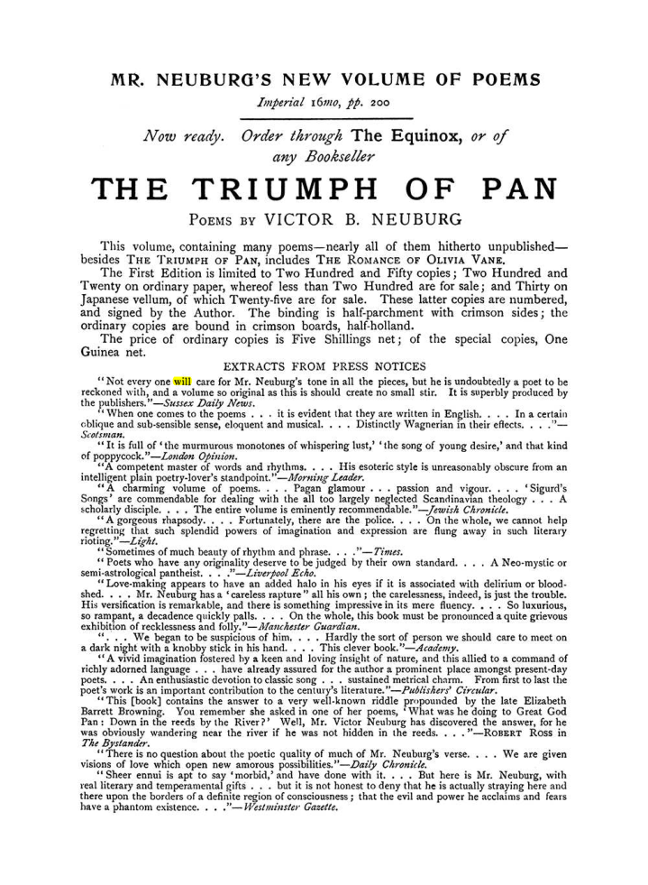 Original scan of The Equinox (Volume I, Number VII), PDF page 427