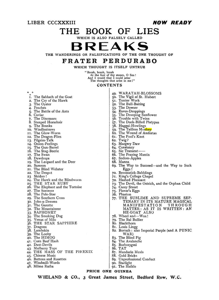 Original scan of The Equinox (Volume I, Number VII), PDF page 437