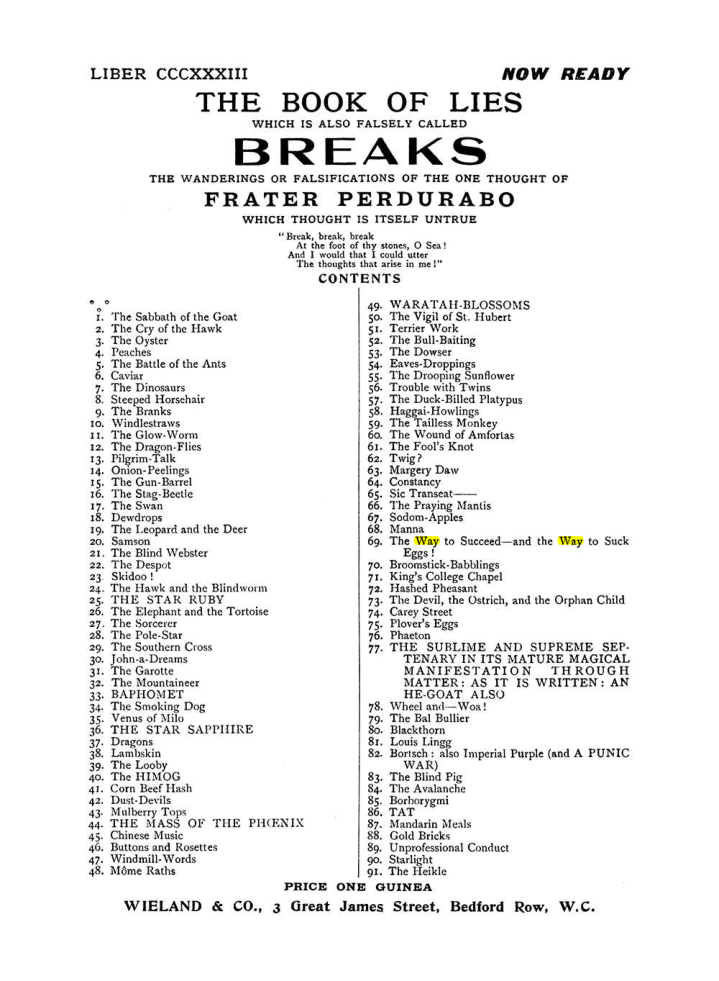 Original scan of The Equinox (Volume I, Number VII), PDF page 437