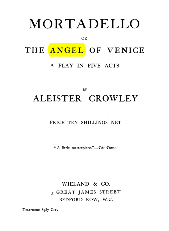 Original scan of The Equinox (Volume I, Number VII), PDF page 438